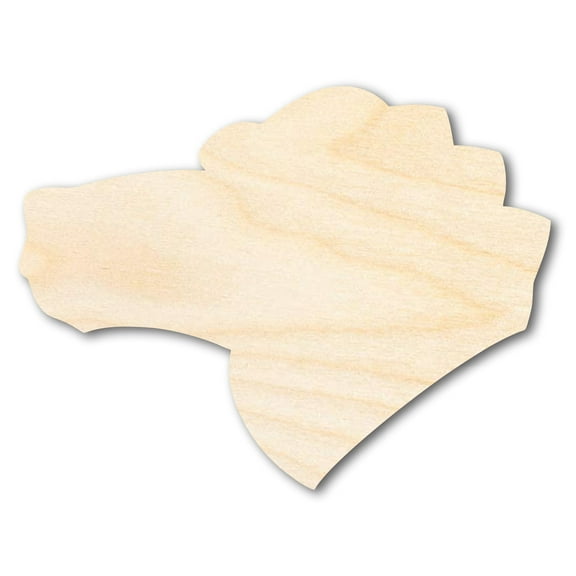 Unfinished Wood Gator Mascot Shape 4" / 1/4"