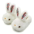 thumbnail image 6 of Hpapadks Slippers for Kids Winter Cozy Bunny Fleece Shoes Soft Indoor Outdoor Slip On Comfortable Footwear Girls Shoes White, 6 of 6
