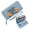 Blue, variant on GEEAD Lightweight Women's Clutch Wallet Wallet with Wrist Strap for Women Pumpkins Autumn Leaves Cinnamon Sticks Everyday Wallet Romantic Gift for Wife & Girlfriend