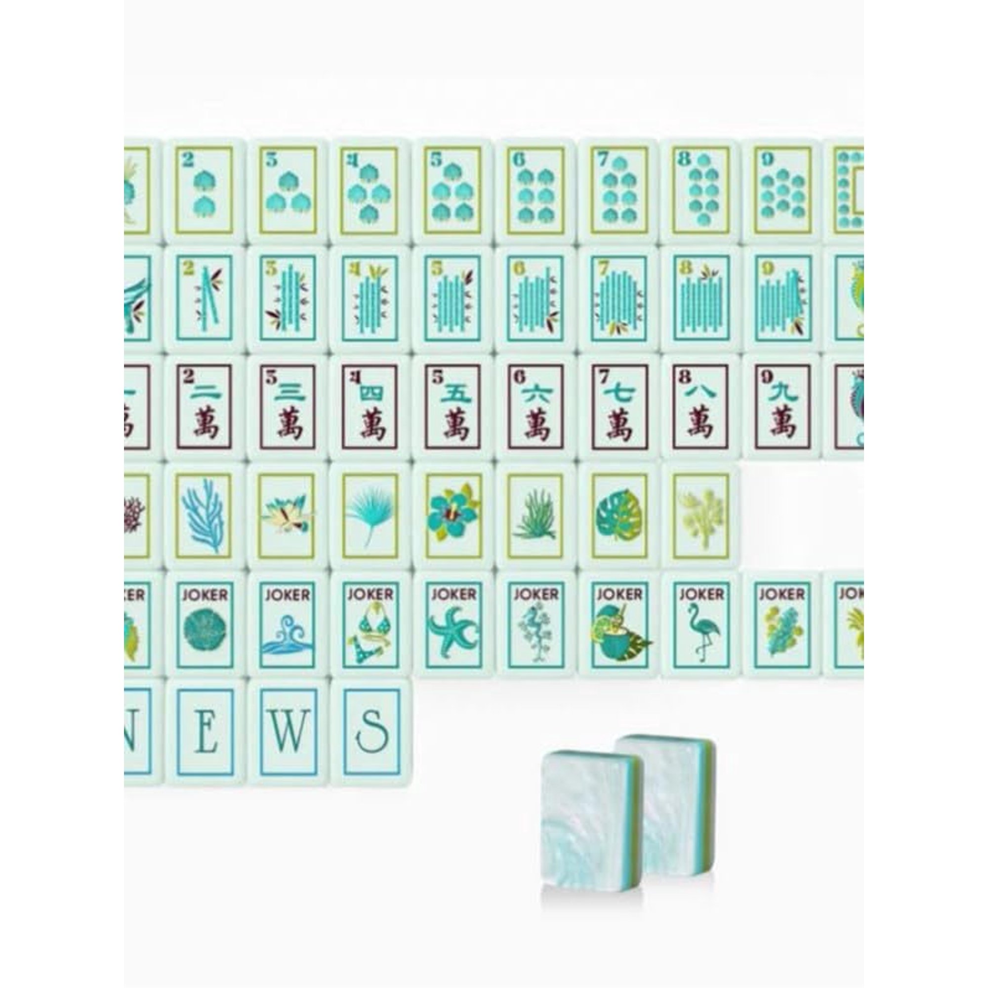 160 PCS American Mahjong Tile Set 4 Layer 1.2 Inch Mahjong Game Set with Complete Travel Mahjong Kit for Mahjong Enthusiasts Family Game Night