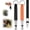 black+orange, variant on 2 Pack Adjustable Frequency Ultrasonic Dog Training Whistle with Lanyard, Stainless Steel Pet Recall Training Aid for Most Dog Breeds, Indoor & Outdoor Behavior Training Tool