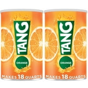 Tang Jumbo Orange Naturally Flavored Powdered Drink Mix 2 Count 63 Oz Canisters