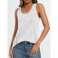 thumbnail image 4 of Women'S Dressy Business Casual Tank Tops Summer Sleeveless Trendy Blouses Flowy Work Shirts White XS, 4 of 8