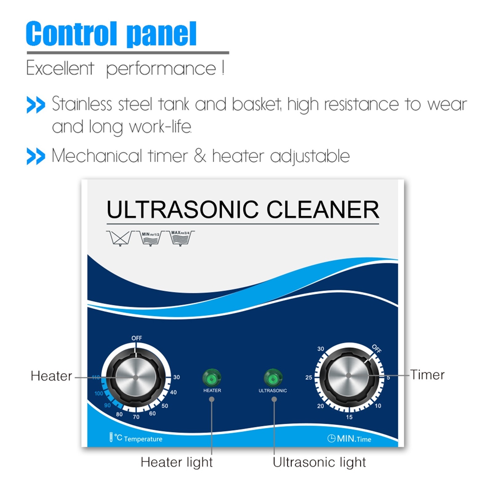 Ultrasonic Cleaner 360W Jewelry Cleaner Ultrasonic Machine 10L Bath 40khz For Commercial Washing Bicycle Car Injector Vehicle Spare ,Strong Cleaning