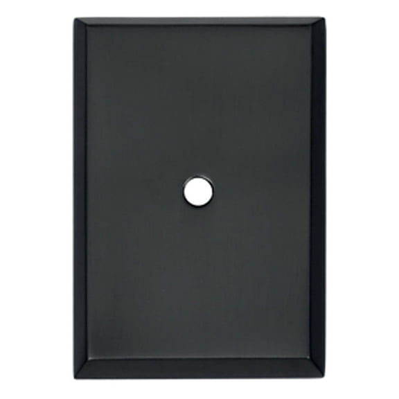 Alno A610-38-MB 1 1/2" Rectangle Backplate Matte Black