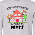 thumbnail image 4 of Inktastic Book my Reservation I'm Going To Mimi's- House Long Sleeve Youth T-Shirt, 4 of 5