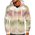 thumbnail image 2 of Sudadera para hombre Otoño Sudaderas Casual Deportes Fitness Con capucha Cremallera Gradient Tie-Dye Print Jacket Odeerbi ODB-5, 2 of 4