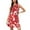 Red, variant on Women's Summer Casual Dress Floral Print Beach Elegant Flowy Midi Sleeveless Crew Neck Fashion Dress Womens Casual Trendy Midi Dresses
