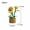 269PCS, variant on MJ BLOCK Sunflower Lily Lilac Rose Potted Flowers Model Bricks Desktop Decoration Creativity Building Block Valentine's Gifts