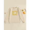 thumbnail image 4 of Rdhnmea Mommy and Me Matching Outfits Cute Bow Mama and Mini Long Sleeve Crewneck Sweatshirt Tops Mother Baby Matching Clothes, 4 of 9