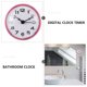 thumbnail image 2 of FELTECHELECTR 1 reloj de pared para baño, impermeable, con ventosa, antivaho., 2 of 7