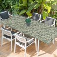 thumbnail image 2 of Green Floral Table Cloths for 8 Foot Rectangle Tables, Spring Flowers Pattern Botanical Vintage Patio Waterproof Elastic Fitted Tablecloths, Washable Rectangular Table Cover for Camping, 2 of 8