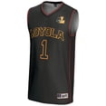 thumbnail image 2 of Male GameDay Greats #1  Black Loyola Chicago Ramblers  Lightweight Basketball Jersey, 2 of 4