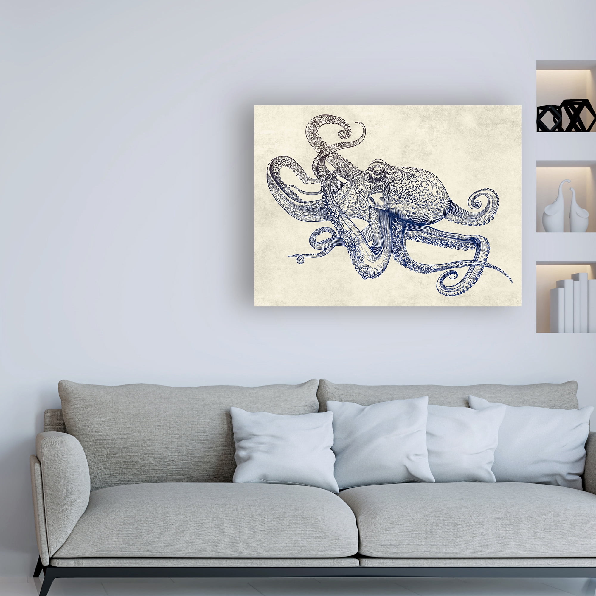 Trademark Fine Art 'Octoflow' Canvas Art by Rachel Caldwel