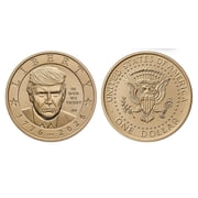 President Donald J. Trump 2026 $1 Coin Roll • 25 Brilliant Uncirculated Coins • Philadelphia Mint Official Bank Roll • America’s 250th 1776-2026