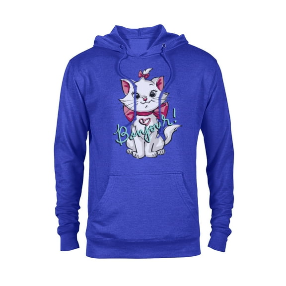 Disney Aristocats Marie Bonjour - Pullover Hoodie for Adults -Customized-Royal Heather