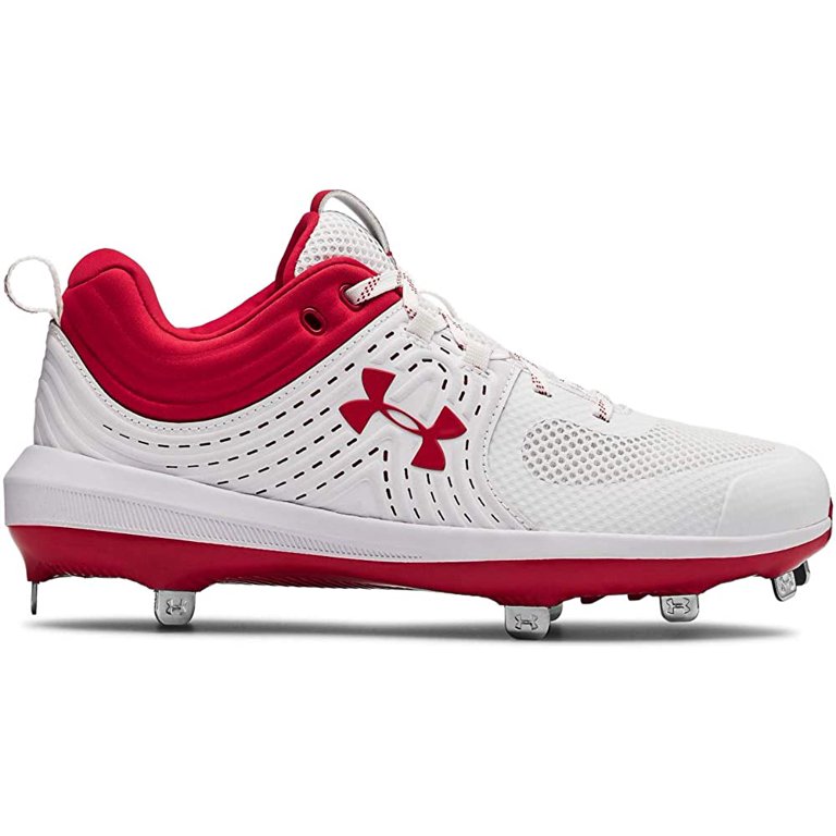 Under armour white deals metal softball cleats