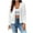 White Womens Work Blazers, variant on BSDJILFG Cotton Cardigans for Women Scallop Trim Blazer Open Front Business Casual Short Cropped Jackets