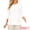 White, variant on DARING DIVA Women's 3/4 Sleeve Trendy Business Blouse Crewneck Textured Top S White