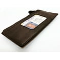 thumbnail image 3 of Genuine Leather Thin Vertical Stacker Women's Wallet Card Case with ID Window, 3 of 13