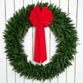 thumbnail image 2 of Northlight 14" x 34" Red 9-Loop Velveteen Christmas Bow Decoration, 2 of 9