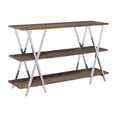 thumbnail image 2 of Furniture of America Pardi 3-Shelf Console Table, Dark Oak, 2 of 8