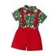 thumbnail image 4 of Conjunto de traje para niño, conjunto navideño, camisa, juego de rol con pajarita, disfraz navideño Clip de manga corta, 4 of 9