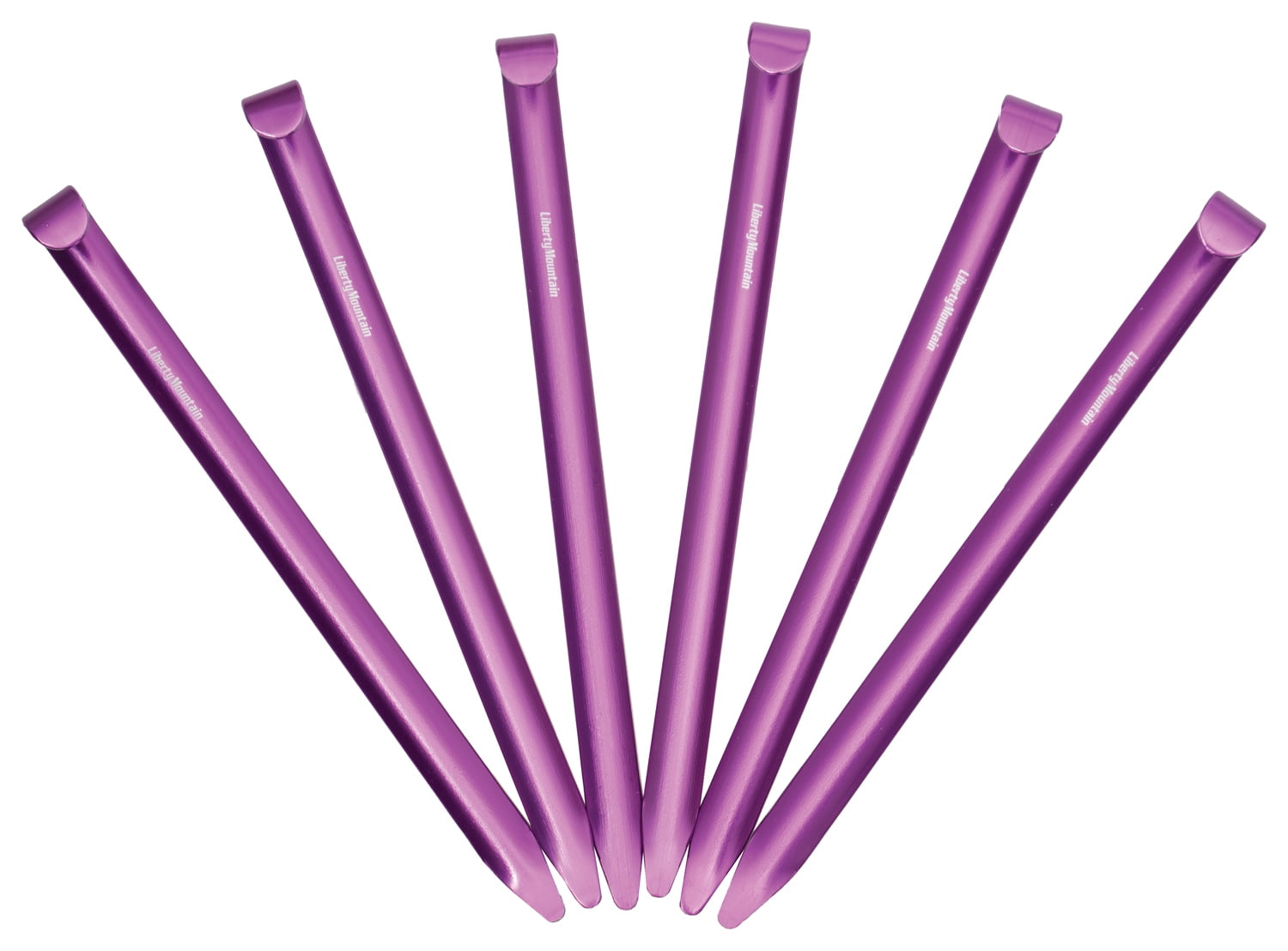 Liberty Mountain Phatty Ultralight Tent Pegs - Wide Design, 6 Pack for Stakes & Pegs