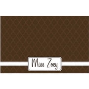 Personalized Kitty Placemat, Brown