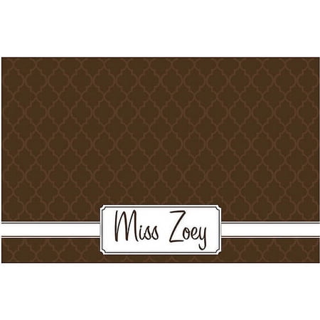 Personalized Kitty Placemat, Brown