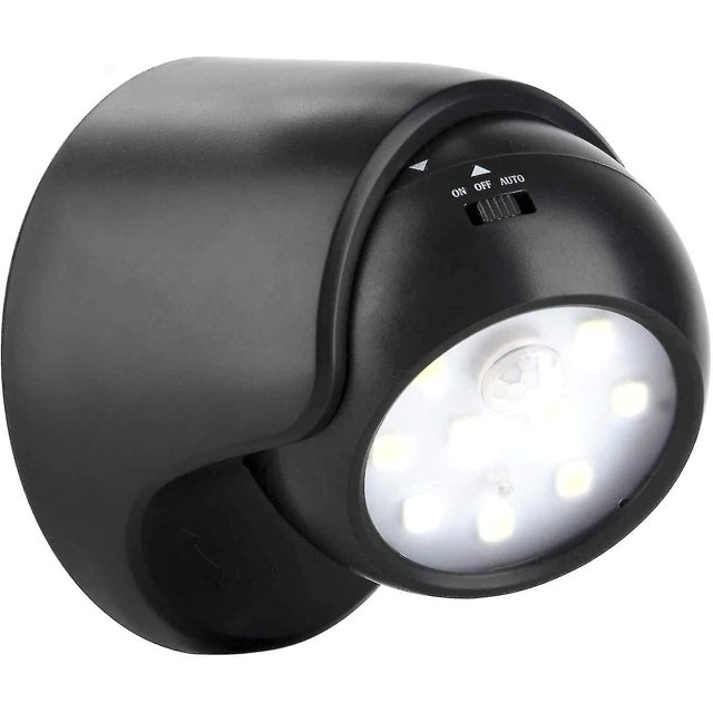 Aplique de pared exterior YUANXCMXG con detector de movimiento iluminación LED 1000 lúmenes