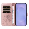 thumbnail image 4 of For Samsung Galaxy S26 Plus 5G 6.7" Wallet Case ,Dandelion Embossed Pattern with Card Slots, Durable Shockproof Magnetic Flip Phone Case, PU Leather Protective Phone Cover with Kickstand,Rose gold, 4 of 9