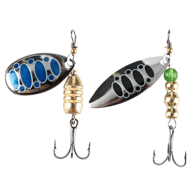 5PC Fishing Lures Jigs Metal Composite Spinner Boxed Lure Outdoor Fishing Bionic Bait Fish Bait Simulation Fishing Gear