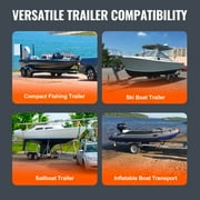 KFFKFF Nautical Trailer Aid, 27.6” Versatile Modifiable Bunk Guide-Ons, Duo of Sturdy Steel Reinforcement Rods, Solid Roller Guide, Appropriate for Ski Vessels, Angling Vessels, or Sailing Vessels 20