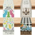 thumbnail image 4 of Dsscvnef Easter Table Flag Holiday Bunny Egg Little Printed Linen Tablecloth Easter Home Decorations Easter Quilted Table Patterns Lace Table Runners 36 Inches, 4 of 6