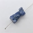 thumbnail image 3 of Faithful 2 Sodalite Hand Carved Dog Animal Beads | 20x12x10mm | Blue/Grey | 2 Beads, 3 of 10