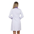 thumbnail image 2 of DPOIS Women's Lab Coat Doctor Nurse Long Sleeve Medical Coat Purple Curved Lapel XL, 2 of 7