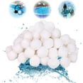 thumbnail image 1 of Bolas filtrantes para piscina de 1,5 libras, medios filtrantes para filtros de arena para piscinas (equivale a 50 libras de arena filtrante para piscinas), blanco, 1 of 5