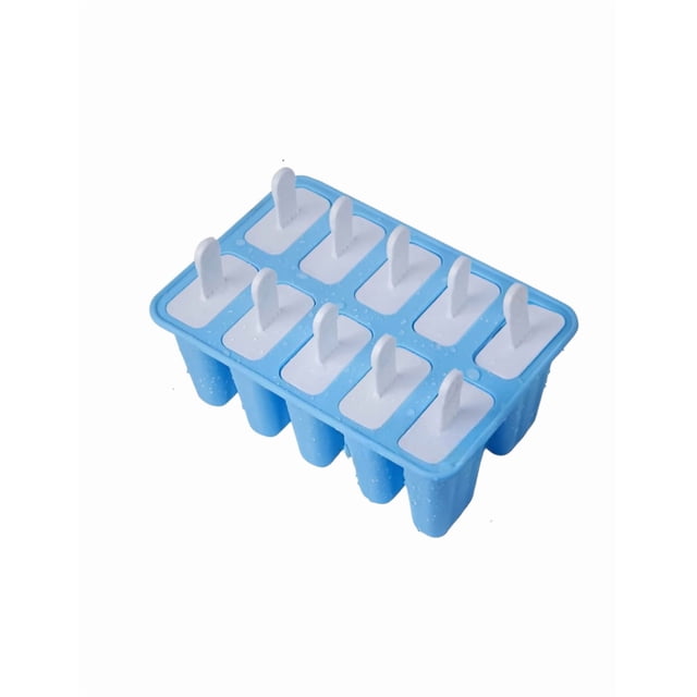 10 Moldes Xtellar Paletas Para Heladas Hielos Silicon Gelatinas Color Azul