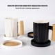 thumbnail image 3 of Posavasos de imitación de madera Wdftyju manteles individuales taza antideslizante negro, 3 of 5