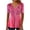 ZZZK-Multicolor Blouses, variant on Jsaierl Womens Tops Hide Belly Shirts Summer Pleated Button V Neck Causal Short Sleeve Boho Floral Tunic Top
