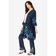 thumbnail image 3 of Roaman's Women's Plus Size Floral Embroidered wrap, 3 of 4
