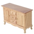 thumbnail image 1 of Gabinete de Casa de Muñecas de Madera, Accesorio de Muñeca Oak Wood Wood Dollhouse Muebles Decretación de Muebles 1:12 Gabinete de Doble Puerta para la Casa de Muñecas Diy Por, 1 of 7