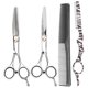 thumbnail image 4 of Juego de 4 Uds de tijeras de peluquería para mascotas, tijeras de peine para depilación, corte de dientes planos, herramientas de belleza, 4 of 8