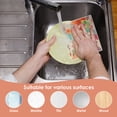 thumbnail image 4 of 10 Pack Swedish Dishcloths Odor Free Cellulose Sponge Cloths, Reusable Paper Towels for Kitchen Countertop and Dish Washing, Highly Absorbent Biodegradable Cleaning Rags, 4 of 8