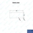 thumbnail image 6 of 12 in. x 30 in. Stainless Steel Door Kick Plate – 22 Gauge 430 #3 Finish with Mounting Screws, 6 of 6