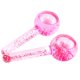 thumbnail image 1 of Massager de roller de cara de hielo Convenientes de los rodillos faciales para el hogar Massagers Massagers Vidrio Skin Care Masajes Globos para Cuidado Personal Pink 1 Par seitruly CE011398-01B, 1 of 6