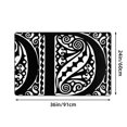 thumbnail image 2 of ZICANCN Area Rugs Doormat , Alphabet D Facecloth Non-Slip Floor Mat Rug for Living Room Kitchen Sink Area Indoor Outdoor Entrance 36"x24", 2 of 9