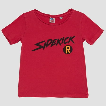 Junk Food Toddler Boys' Robin Short Sleeve T-Shirt - Red 4T -