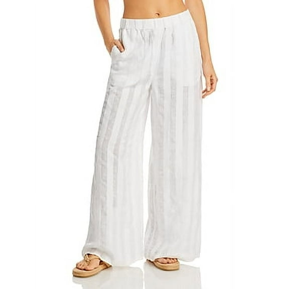 Solid & Striped the Delaney Women's Casual White Pants, Medium